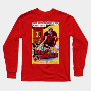 Classic Science Fiction Movie Poster - Robot Monster Long Sleeve T-Shirt